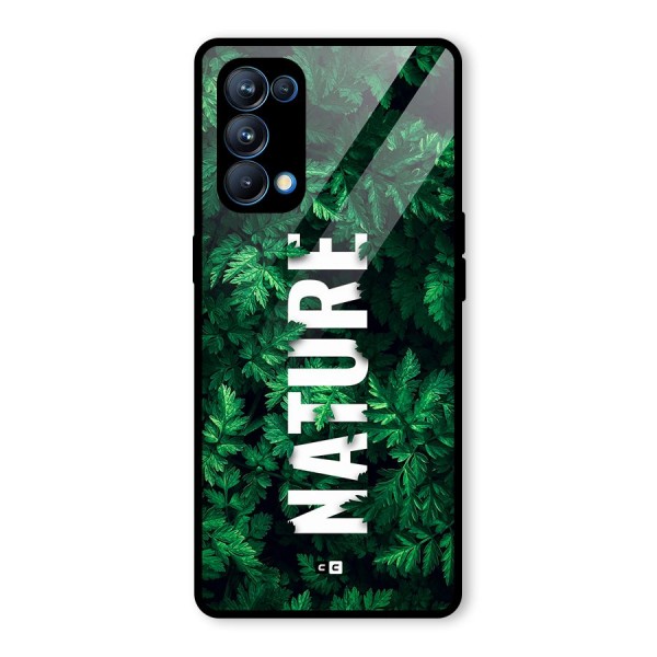 Nature Leaves Glass Back Case for Oppo Reno5 Pro 5G