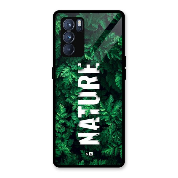 Nature Leaves Glass Back Case for Oppo Reno6 Pro 5G