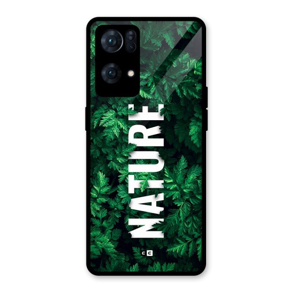 Nature Leaves Glass Back Case for Oppo Reno7 Pro 5G