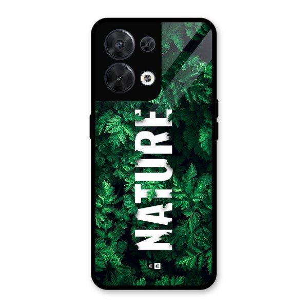 Nature Leaves Glass Back Case for Oppo Reno8 5G