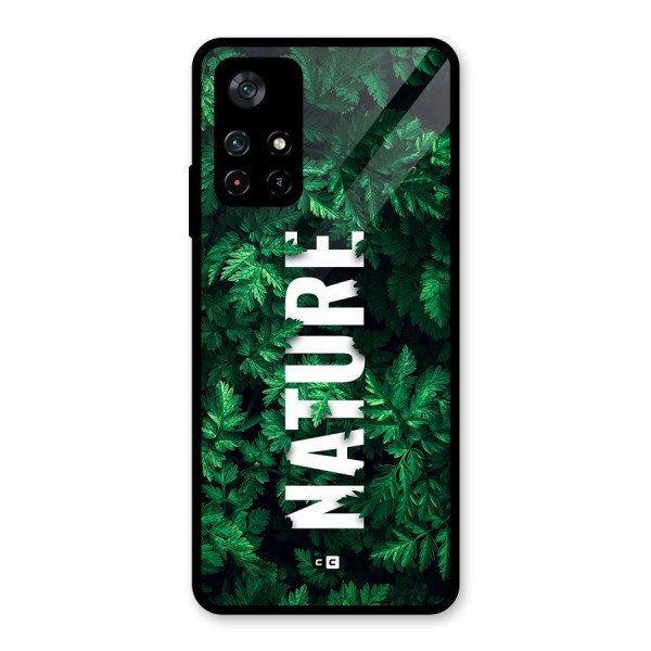 Nature Leaves Glass Back Case for Poco M4 Pro 5G