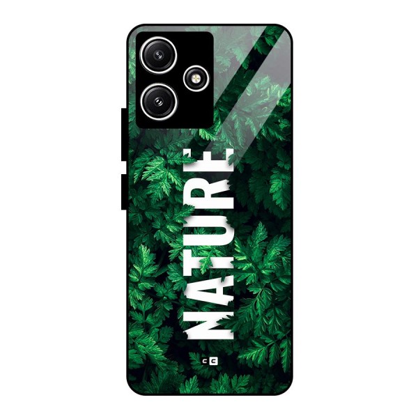 Nature Leaves Glass Back Case for Poco M6 Pro