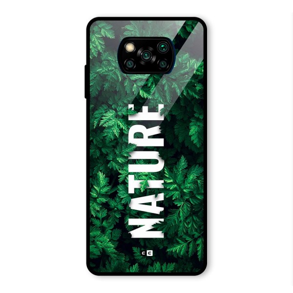 Nature Leaves Glass Back Case for Poco X3 Pro