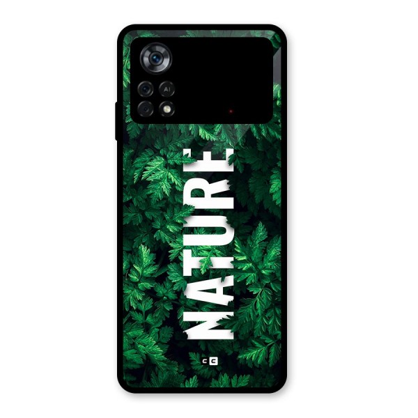 Nature Leaves Glass Back Case for Poco X4 Pro 5G