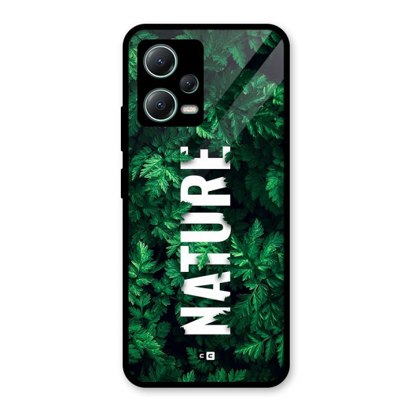 Nature Leaves Glass Back Case for Poco X5