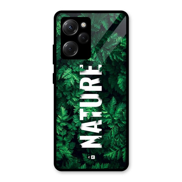 Nature Leaves Glass Back Case for Poco X5 Pro