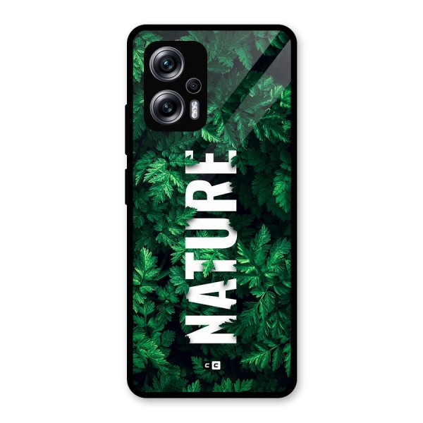 Nature Leaves Glass Back Case for Redmi K50i