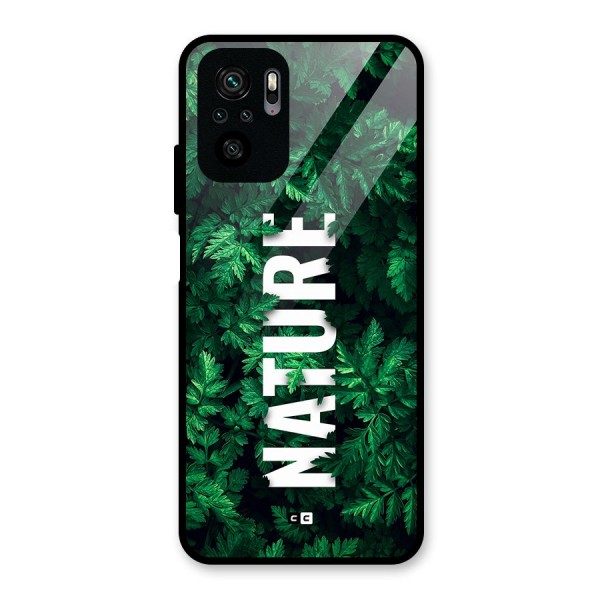 Nature Leaves Glass Back Case for Redmi Note 10