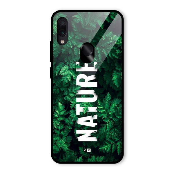 Nature Leaves Glass Back Case for Redmi Note 7S