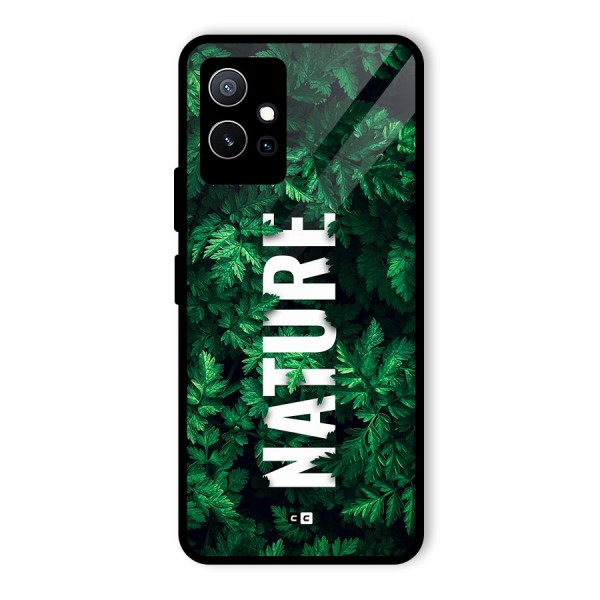 Nature Leaves Glass Back Case for Vivo T1 5G