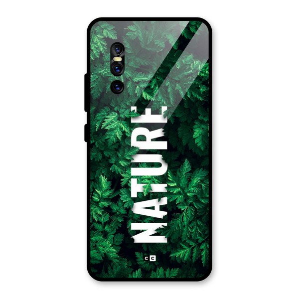 Nature Leaves Glass Back Case for Vivo V15 Pro