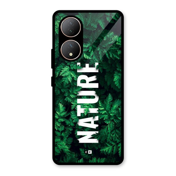 Nature Leaves Glass Back Case for Vivo Y100A