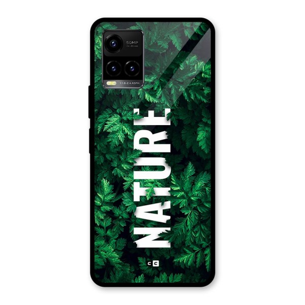 Nature Leaves Glass Back Case for Vivo Y21T