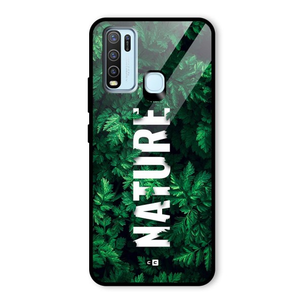 Nature Leaves Glass Back Case for Vivo Y30