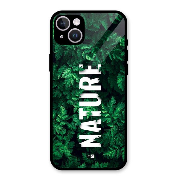 Nature Leaves Glass Back Case for iPhone 14 Plus