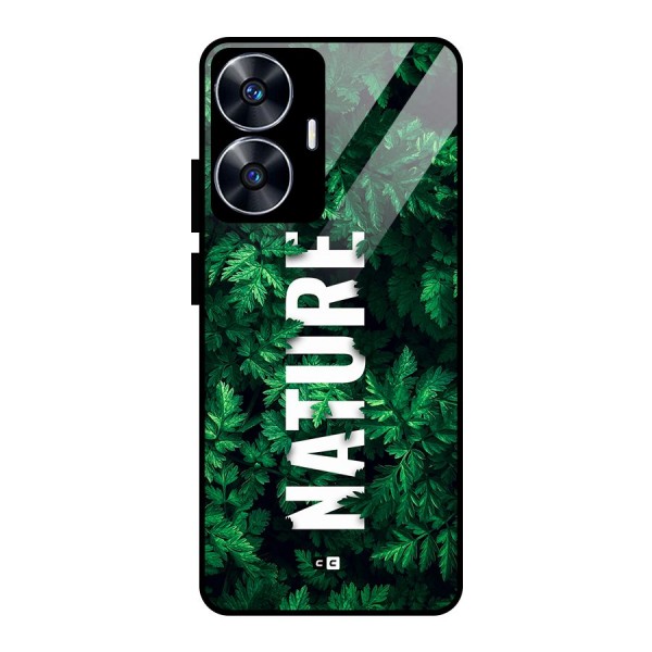 Nature Leaves Glass Back Case for realme C55