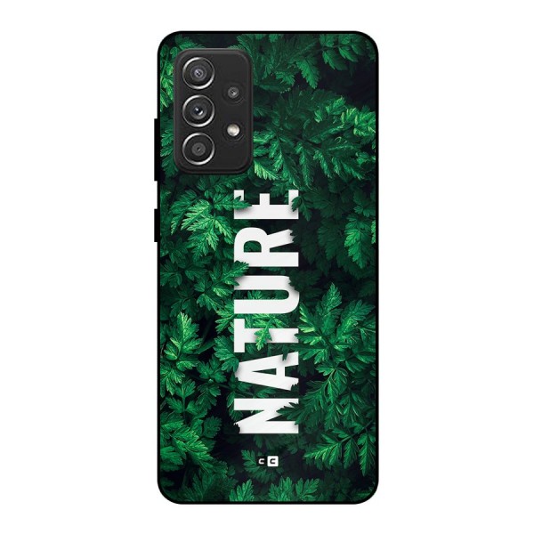 Nature Leaves Metal Back Case for Galaxy A52