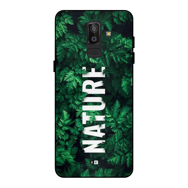 Nature Leaves Metal Back Case for Galaxy J8