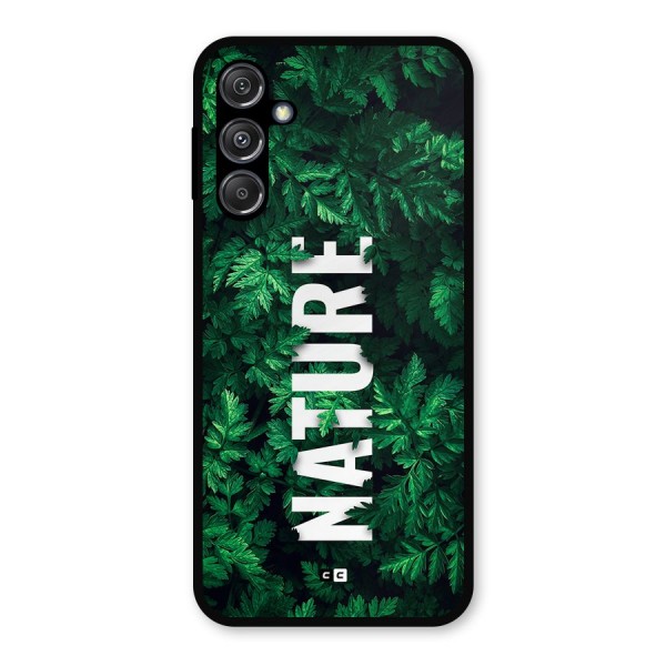 Nature Leaves Metal Back Case for Galaxy M34 5G