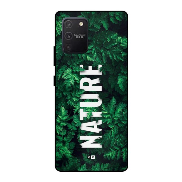 Nature Leaves Metal Back Case for Galaxy S10 Lite