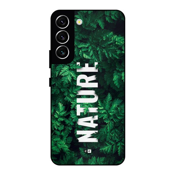 Nature Leaves Metal Back Case for Galaxy S22 5G