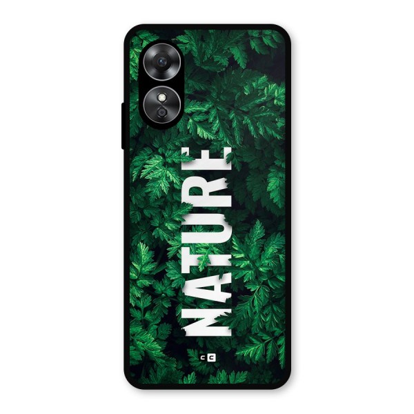 Nature Leaves Metal Back Case for Oppo A17