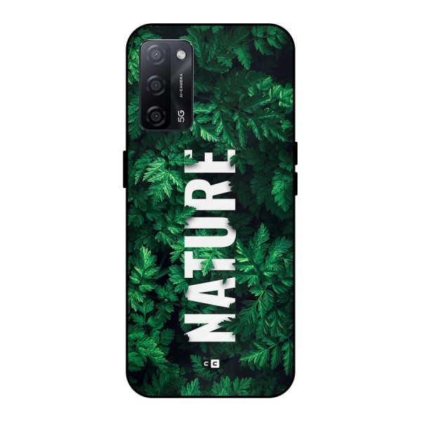 Nature Leaves Metal Back Case for Oppo A53s 5G