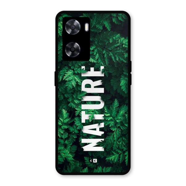 Nature Leaves Metal Back Case for Oppo A77