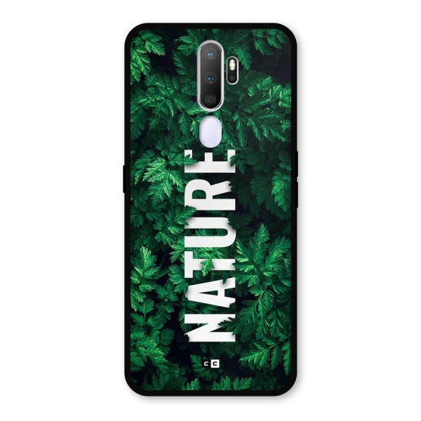 Nature Leaves Metal Back Case for Oppo A9 (2020)