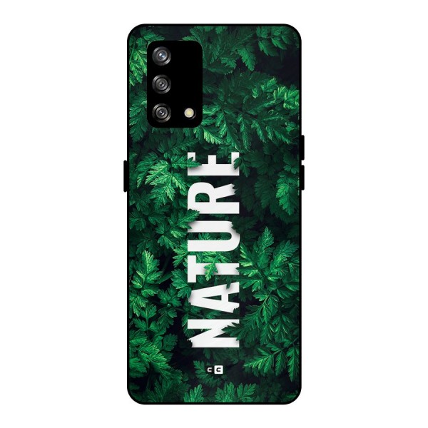 Nature Leaves Metal Back Case for Oppo F19s