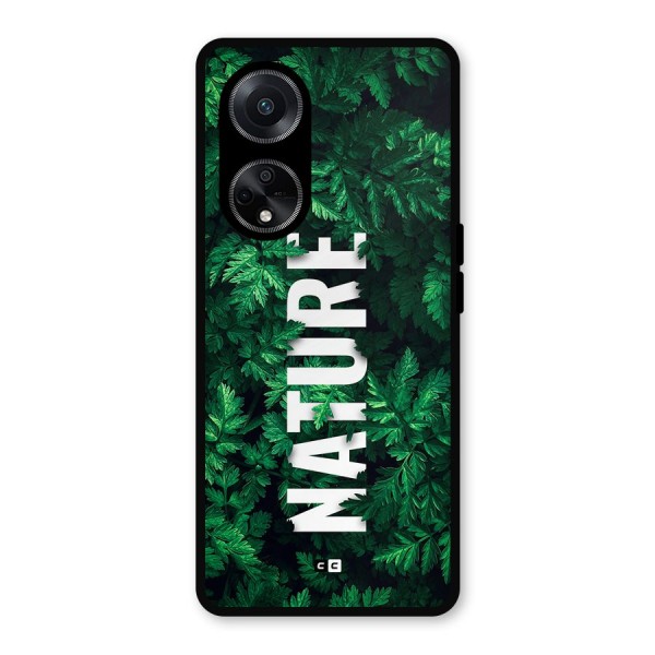 Nature Leaves Metal Back Case for Oppo F23