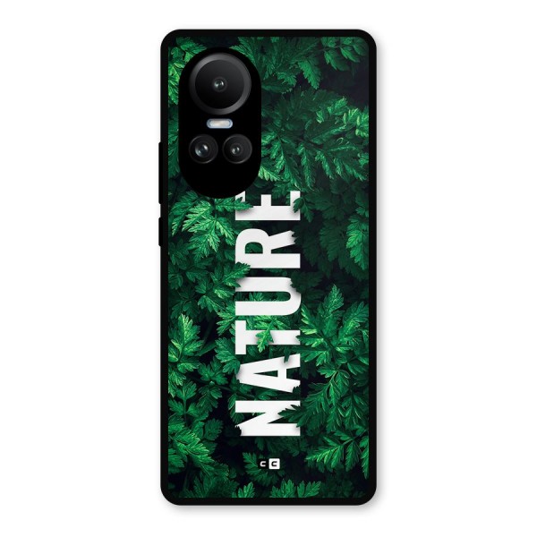 Nature Leaves Metal Back Case for Oppo Reno10