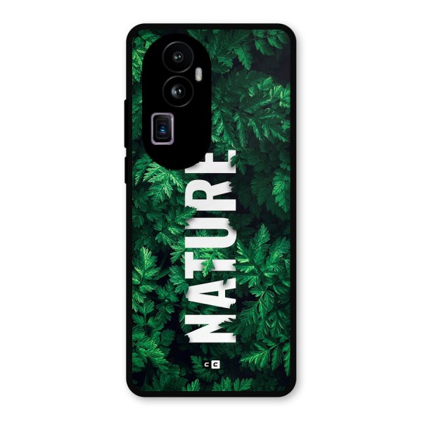 Nature Leaves Metal Back Case for Oppo Reno10 Pro Plus