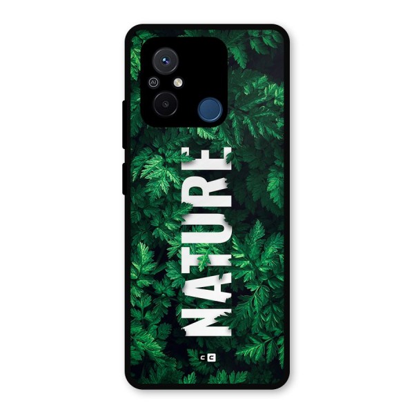 Nature Leaves Metal Back Case for Poco C55