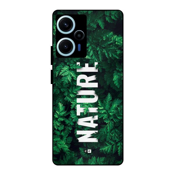 Nature Leaves Metal Back Case for Poco F5