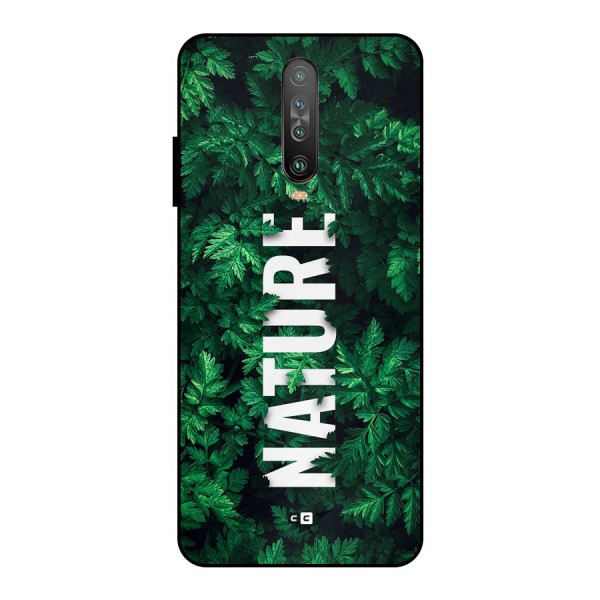 Nature Leaves Metal Back Case for Poco X2