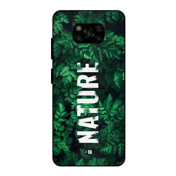 Nature Leaves Metal Back Case for Poco X3