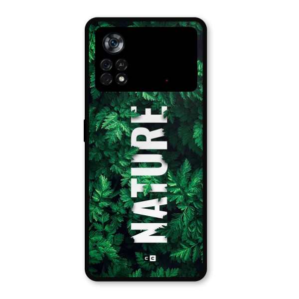 Nature Leaves Metal Back Case for Poco X4 Pro 5G