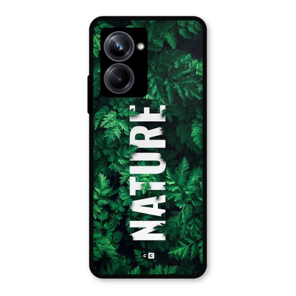 Nature Leaves Metal Back Case for Realme 10 Pro