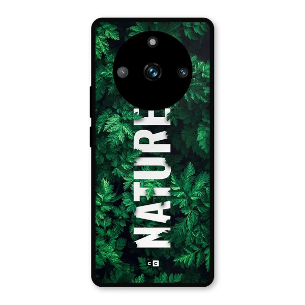 Nature Leaves Metal Back Case for Realme 11 Pro