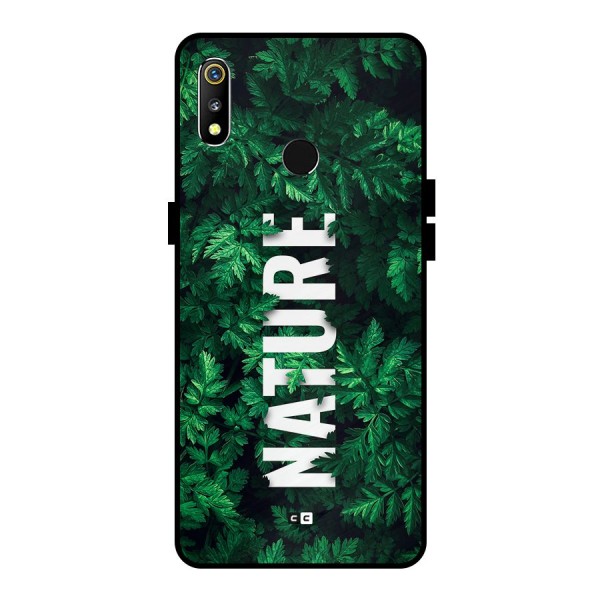 Nature Leaves Metal Back Case for Realme 3i