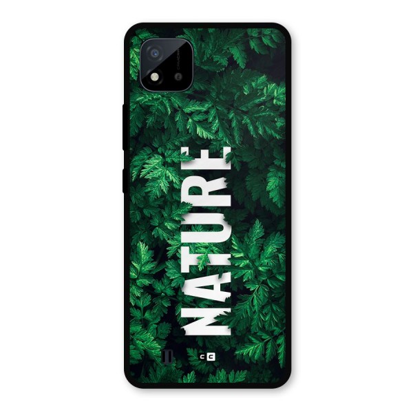 Nature Leaves Metal Back Case for Realme C11 2021