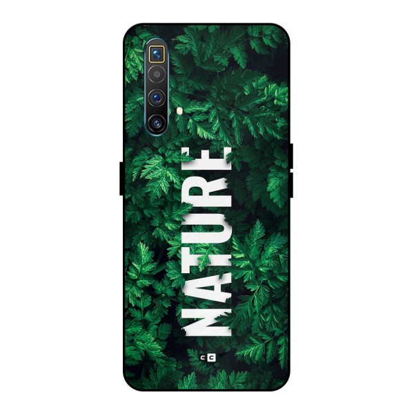 Nature Leaves Metal Back Case for Realme X3 SuperZoom