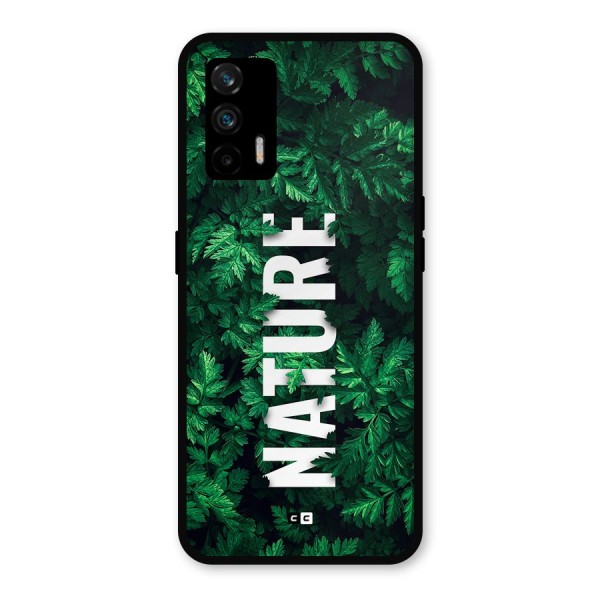 Nature Leaves Metal Back Case for Realme X7 Max