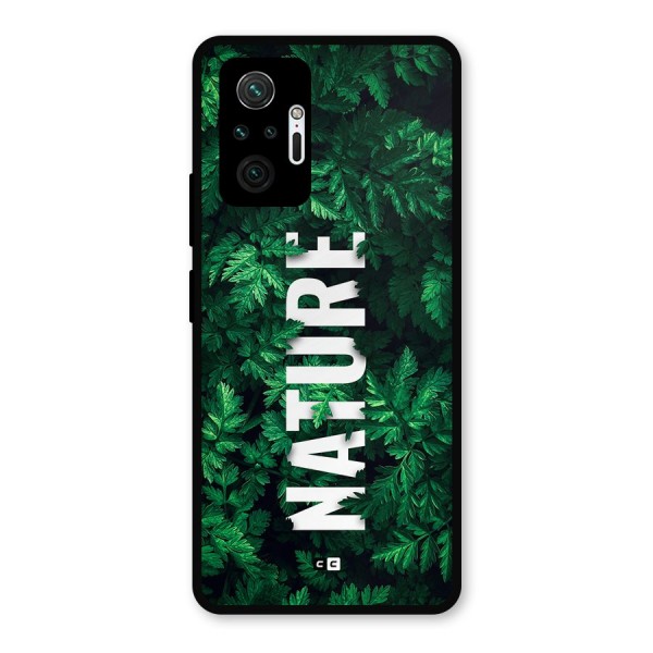 Nature Leaves Metal Back Case for Redmi Note 10 Pro
