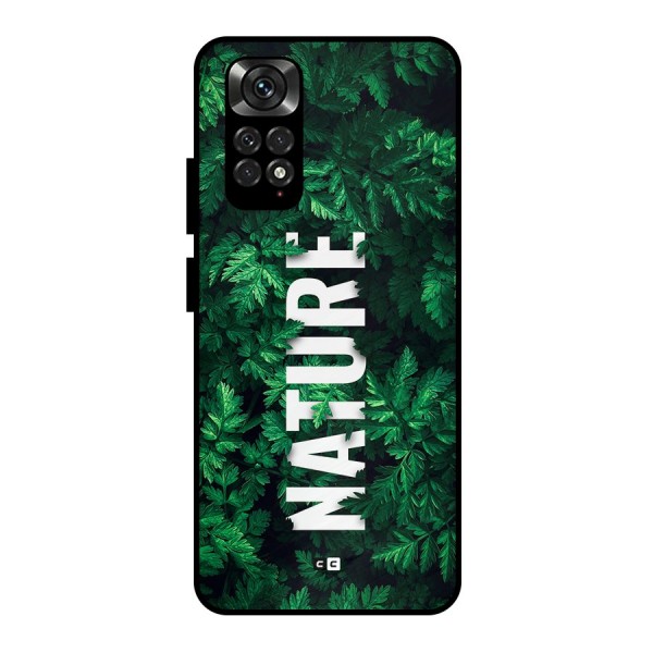 Nature Leaves Metal Back Case for Redmi Note 11 Pro