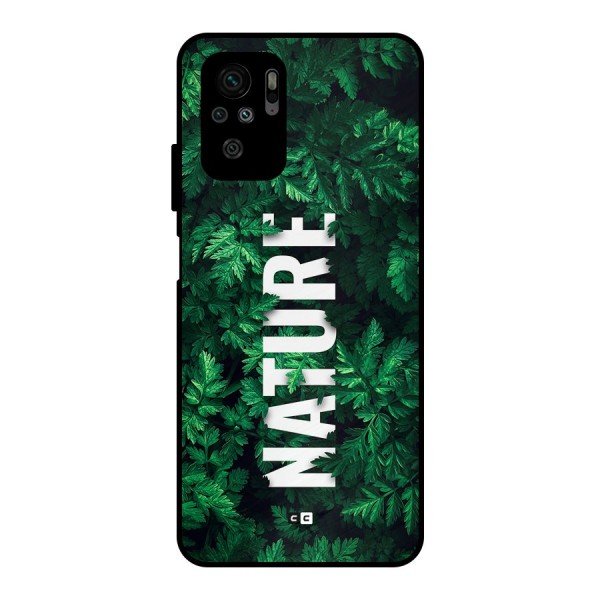 Nature Leaves Metal Back Case for Redmi Note 11 SE