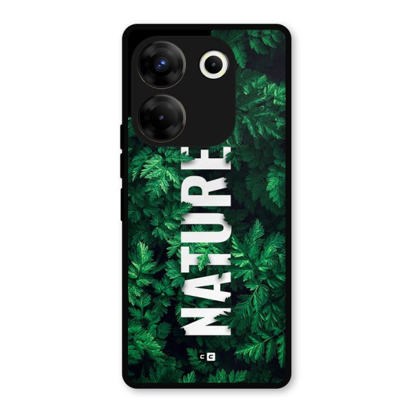 Nature Leaves Metal Back Case for Tecno Camon 20 Pro