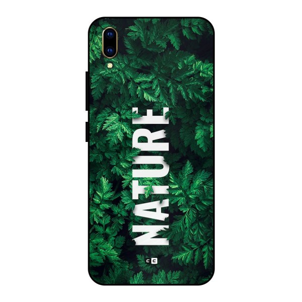 Nature Leaves Metal Back Case for Vivo V11 Pro