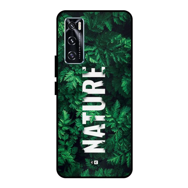 Nature Leaves Metal Back Case for Vivo V20 SE